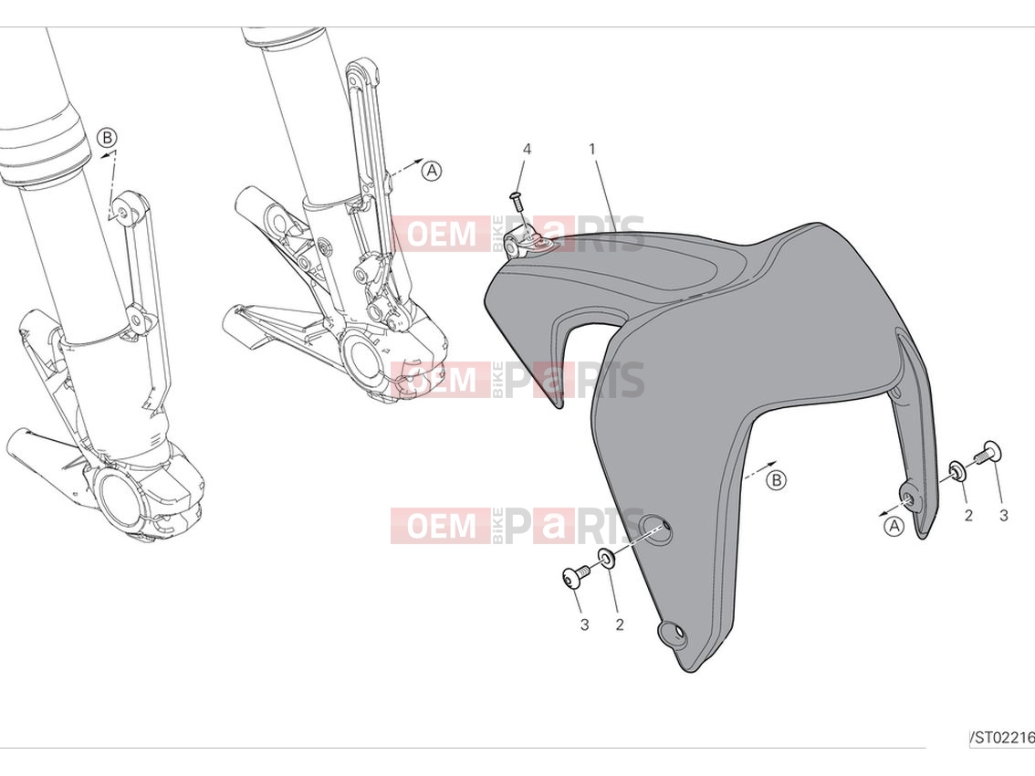 DUCATI 2024 Monster Plus Front mudguard