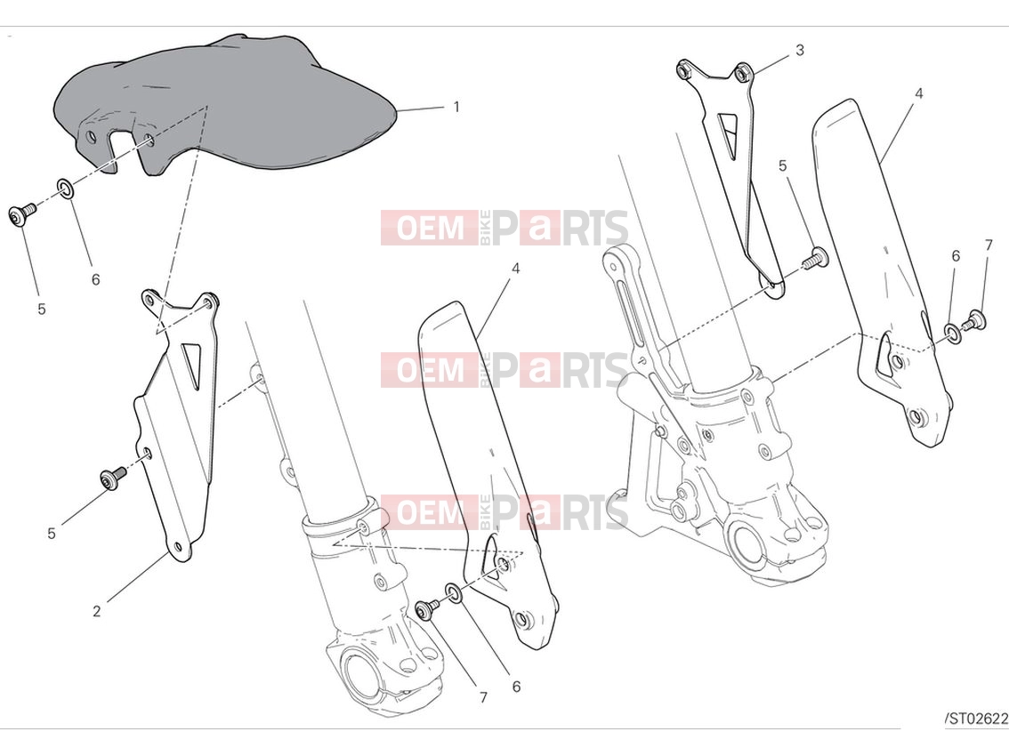 DUCATI 2024 Scrambler Full Throttle Front mudguard
