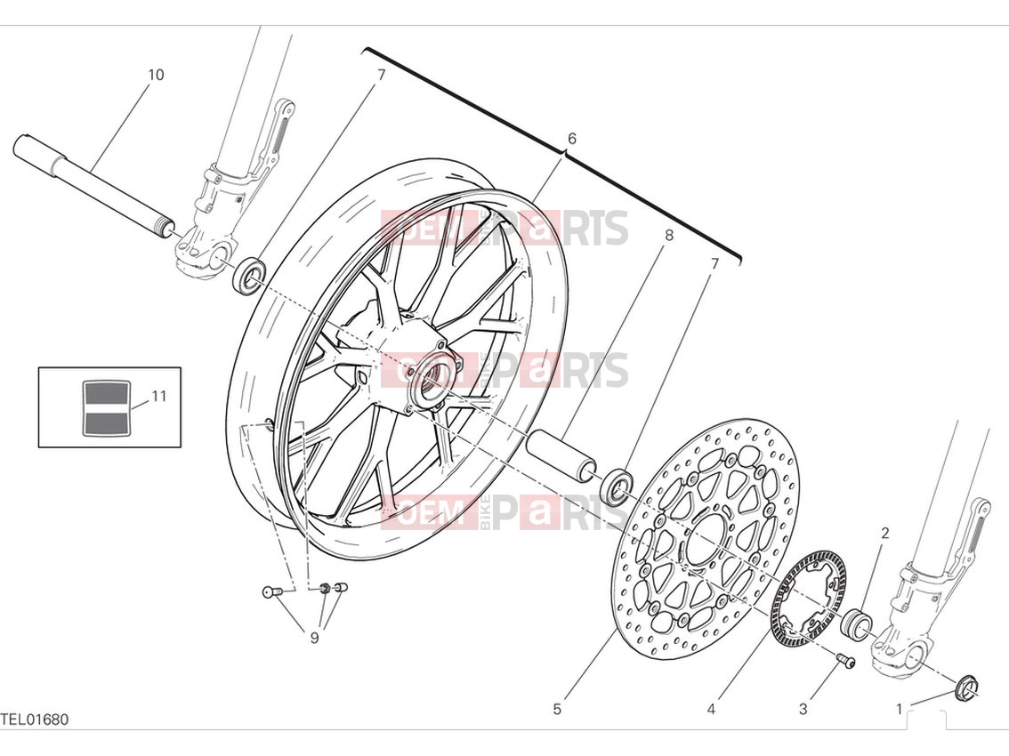 DUCATI 2024 Scrambler Full Throttle Front wheel