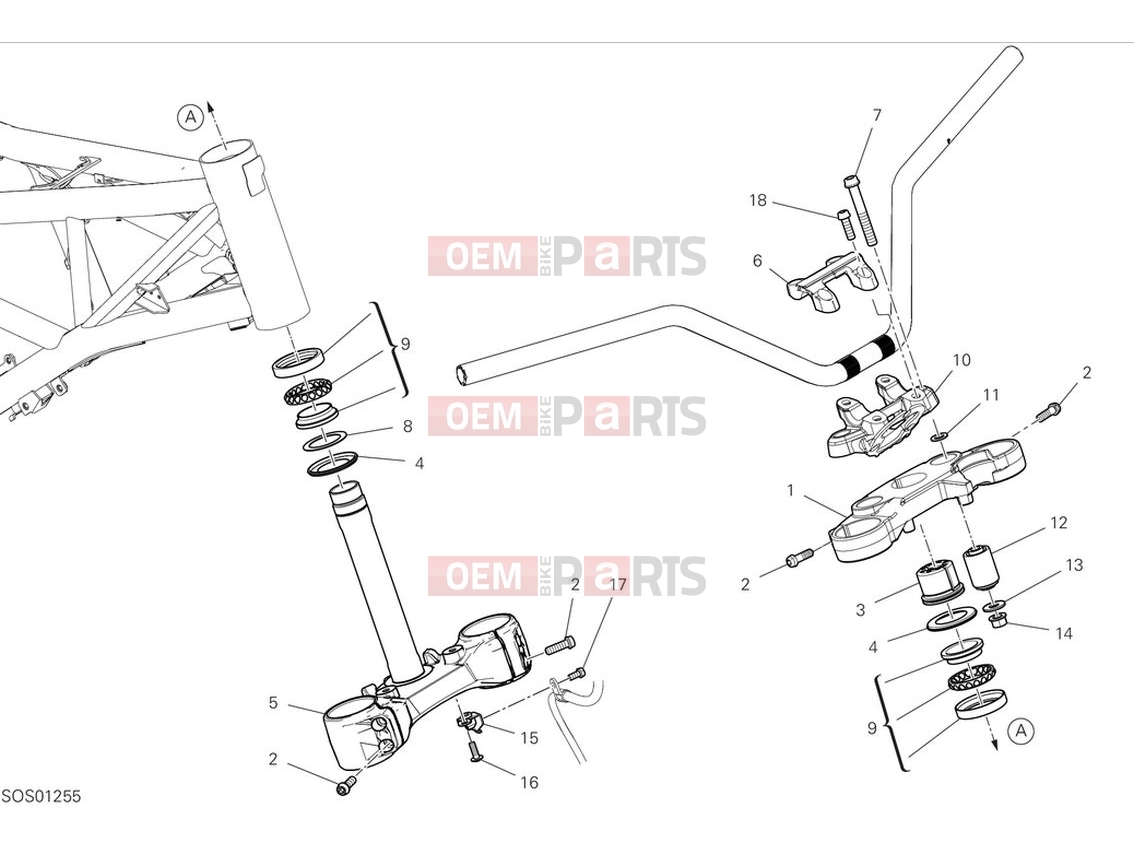 DUCATI 2024 Scrambler Icon Steering assembly