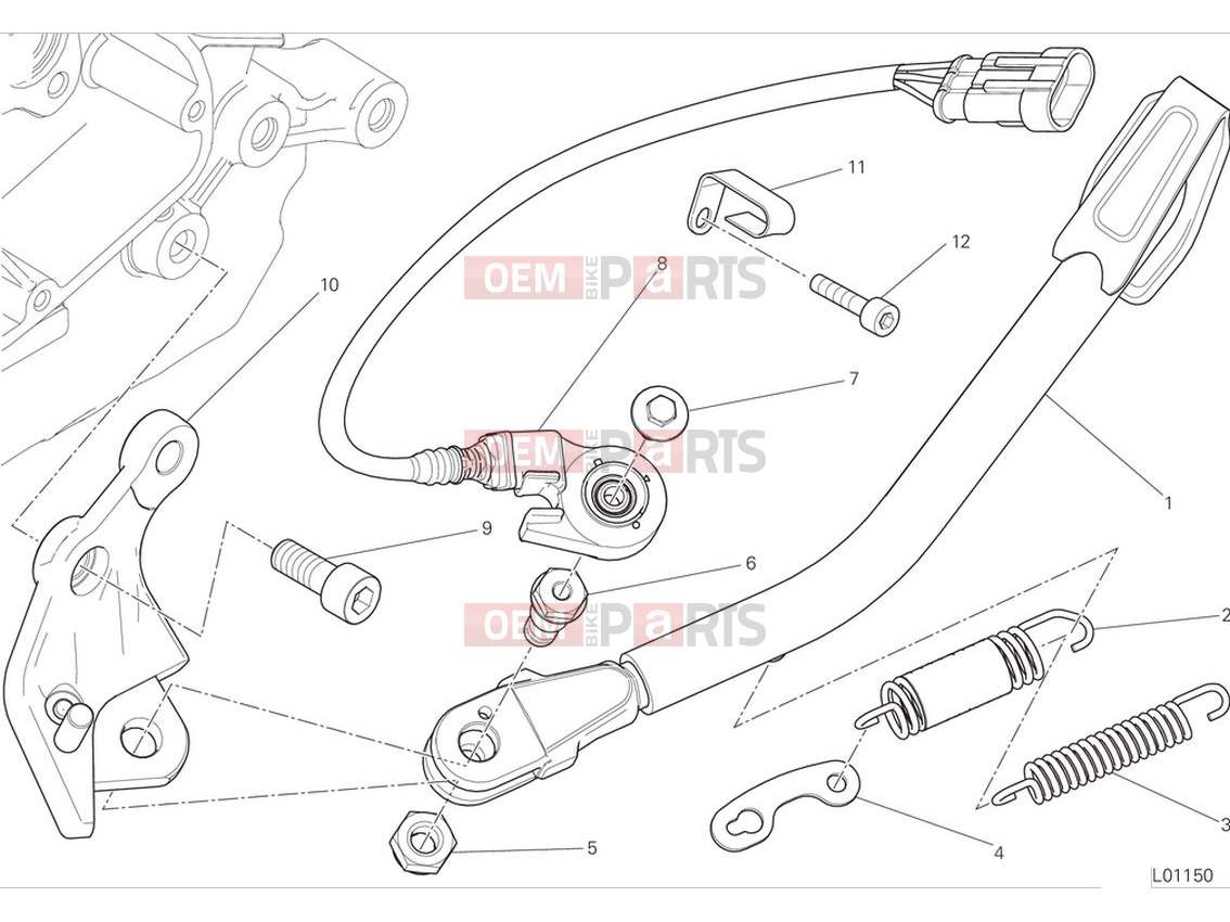 DUCATI 2024 Scrambler Nightshift Side stand
