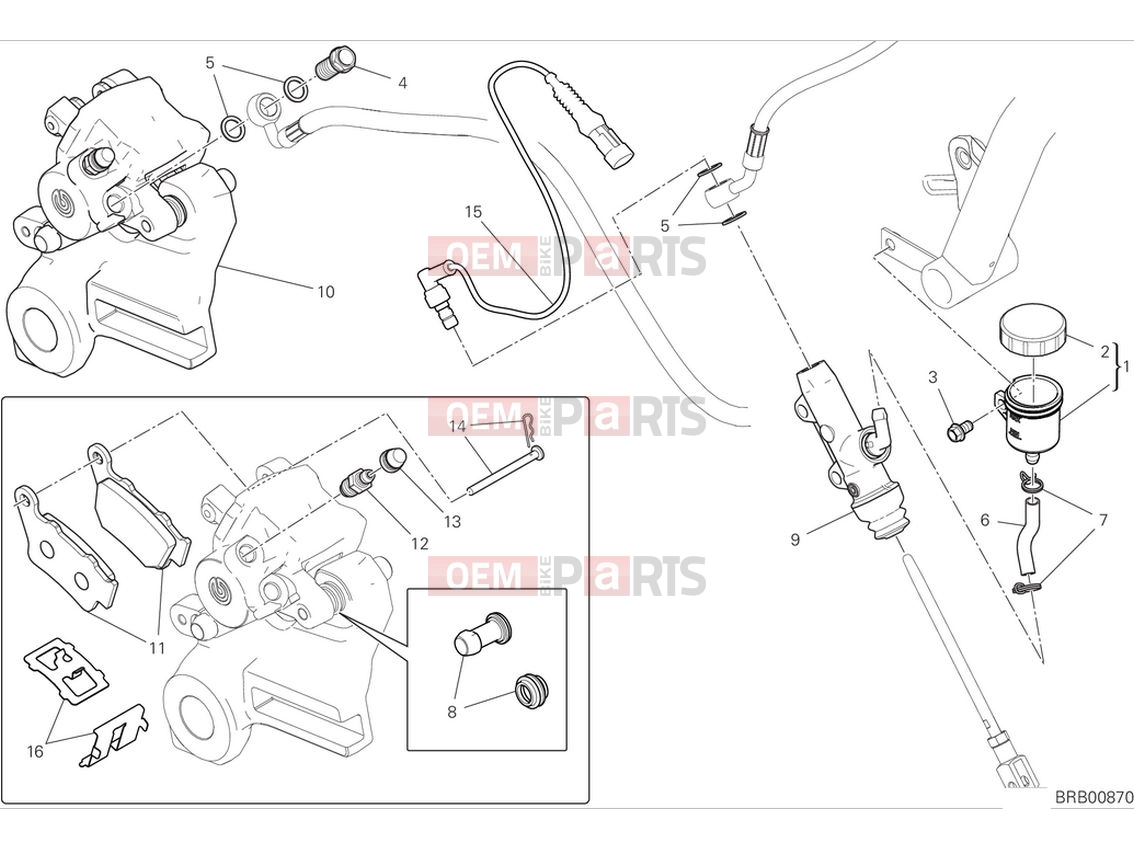DUCATI 2024 Scrambler Nightshift Rear brake system