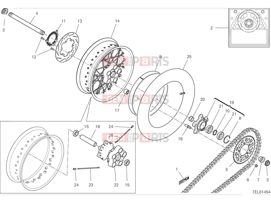 DUCATI 2024 Scrambler Nightshift Rear wheel