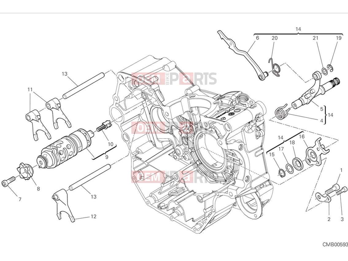 DUCATI 2024 Scrambler Nightshift Shif cam & fork