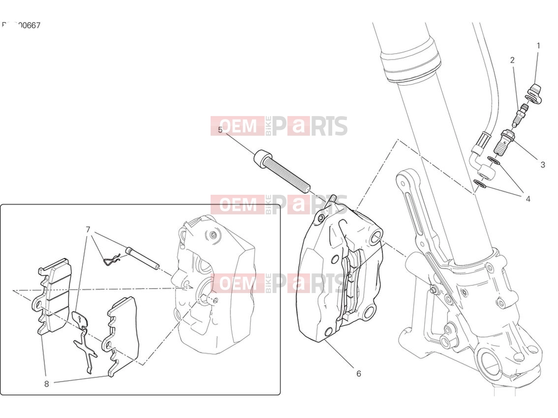 DUCATI 2024 Scrambler Nightshift Front brake system