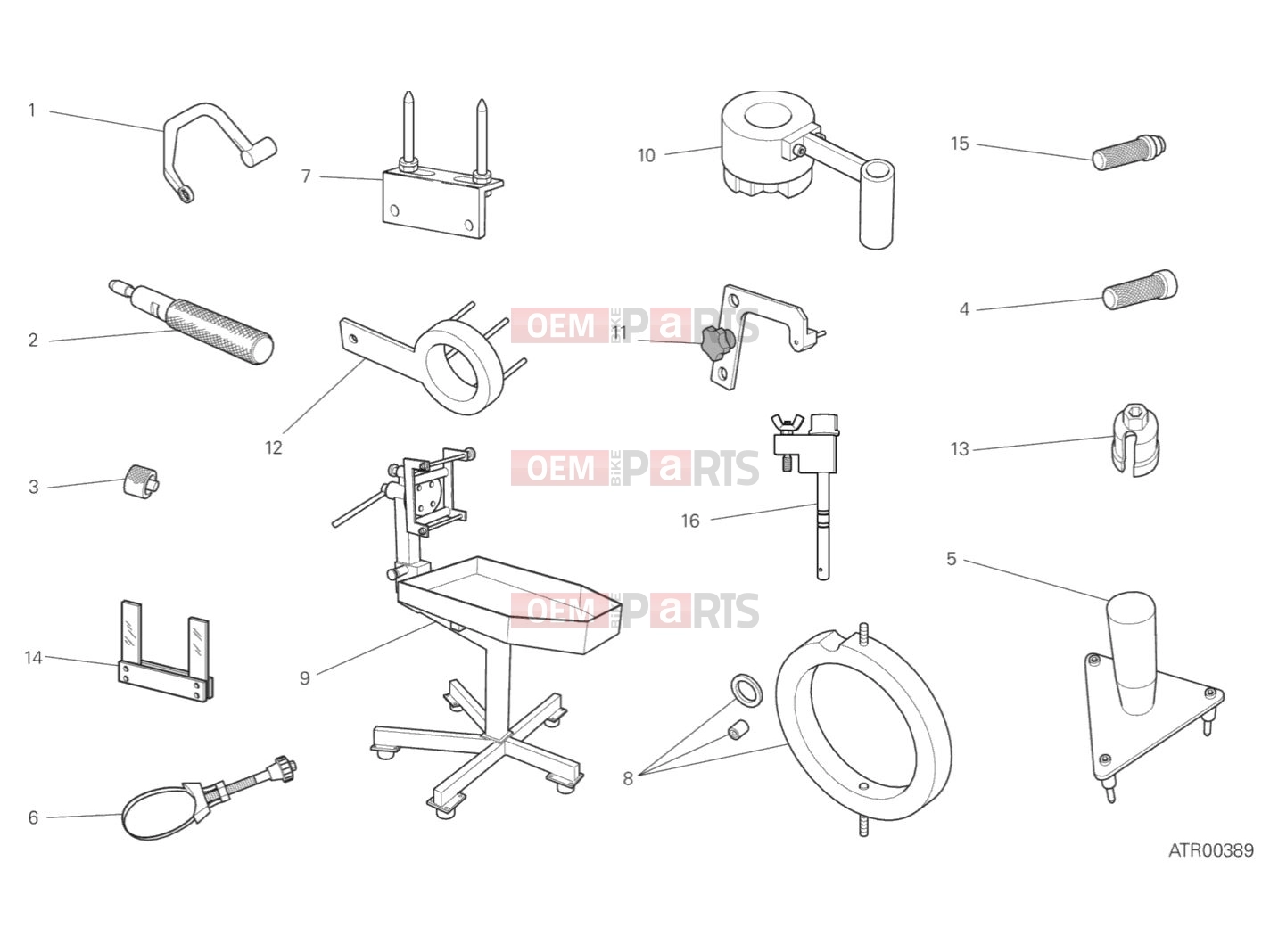 DUCATI 2019 Multistrada 1260 S WORKSHOP SERVICE TOOLS