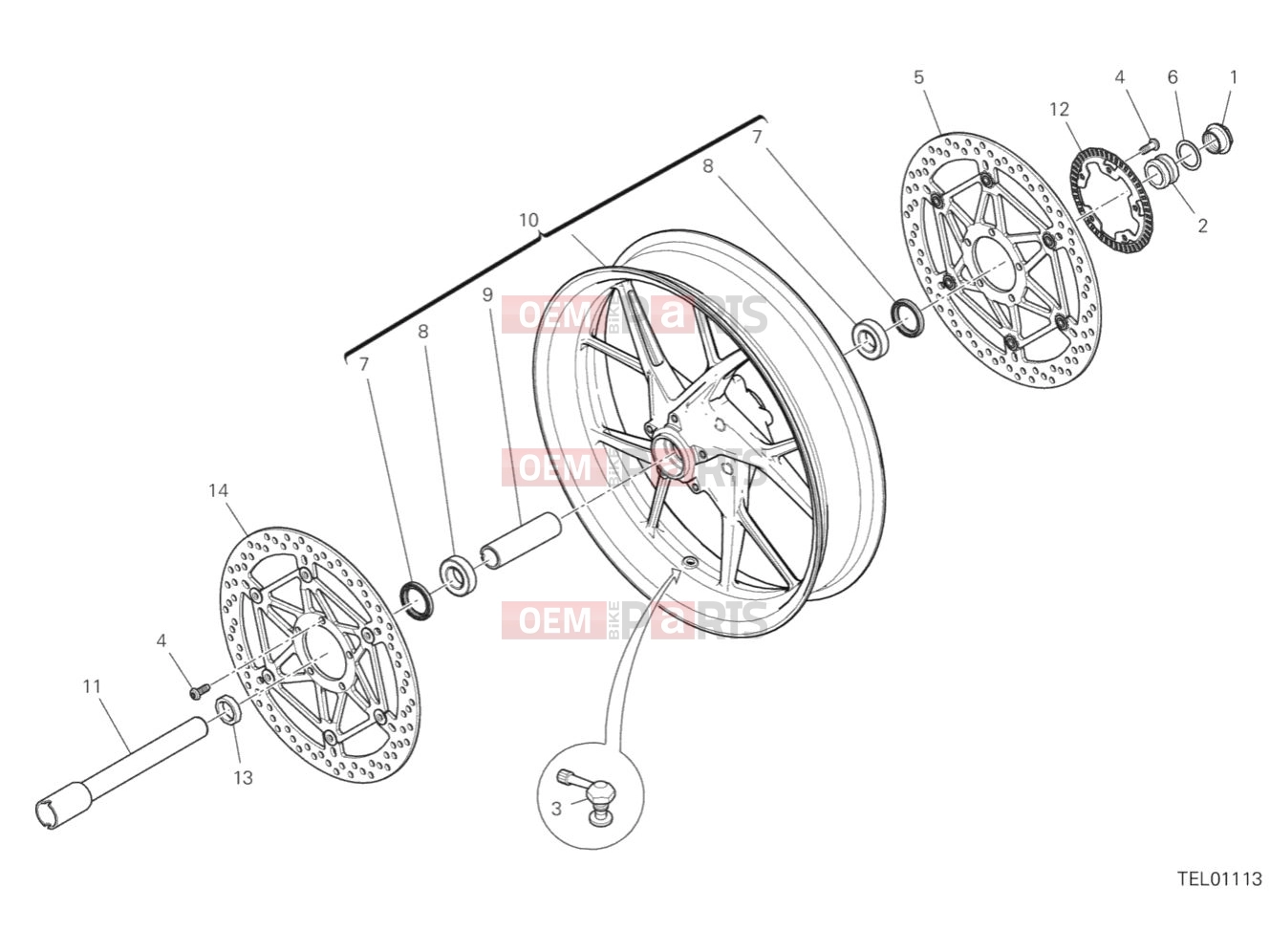 DUCATI 2019 Multistrada 1260 S FRONT WHEEL