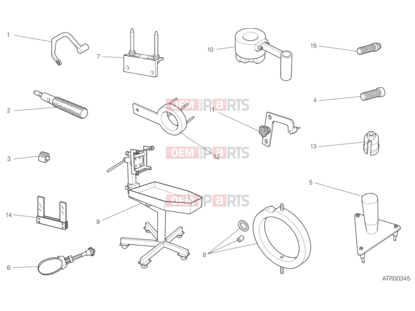 DUCATI 2018 Multistrada 1260 S Touring WORKSHOP SERVICE TOOLS