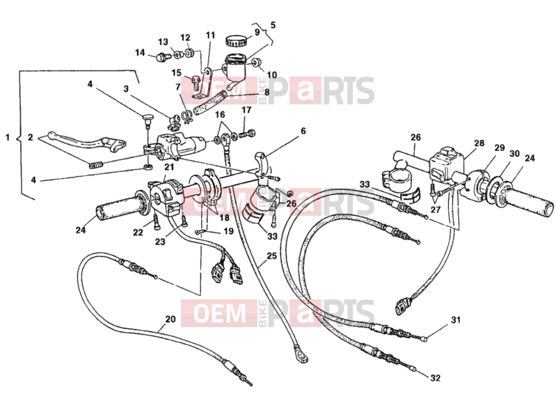 DUCATI 1998 900 SS Final Ed. HANDLEBAR » HANDLE BAR