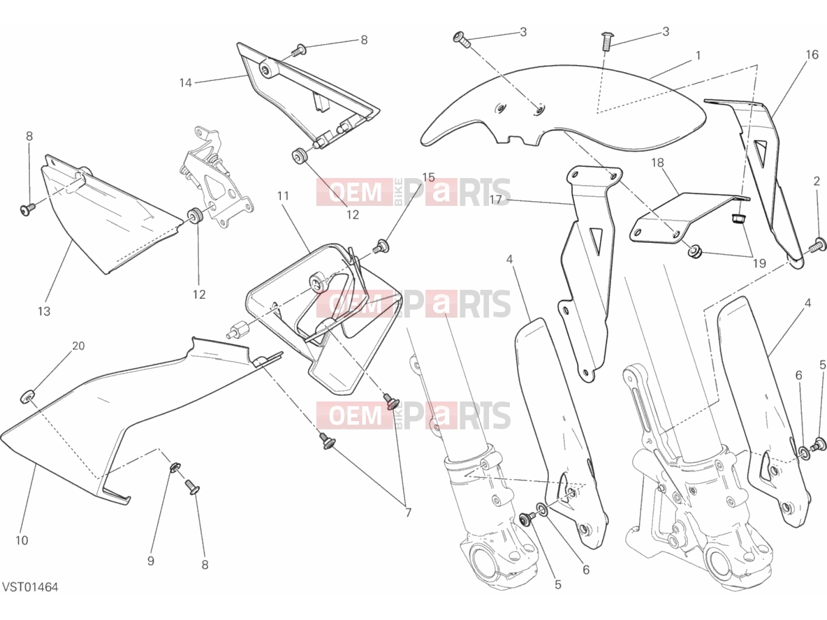 DUCATI 2015 Scrambler Classic HALF FAIRING