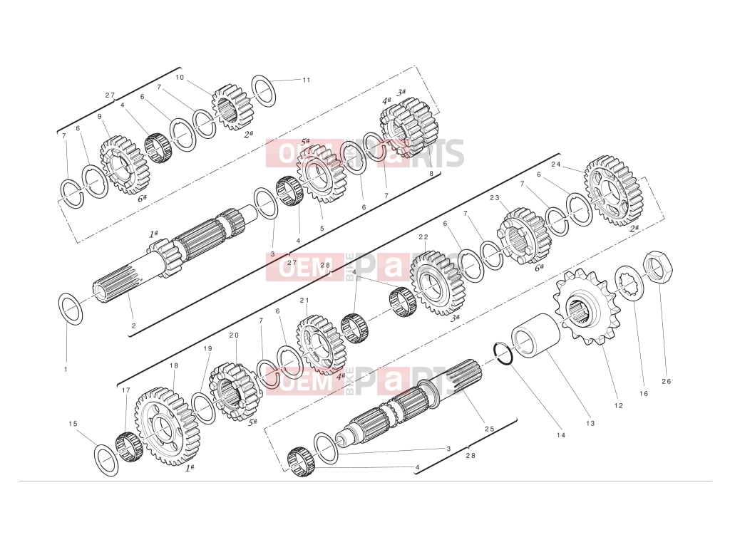 DUCATI 2012 Diavel AMG Gearbox