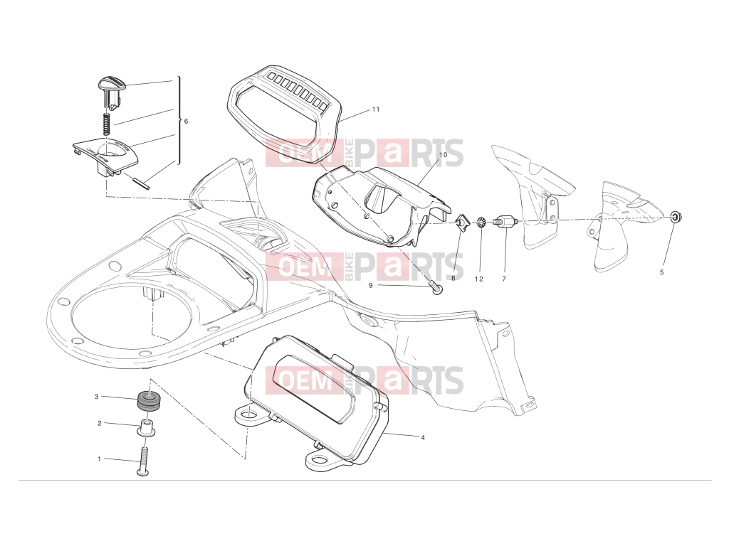 DUCATI 2012 Diavel AMG Instrument panel