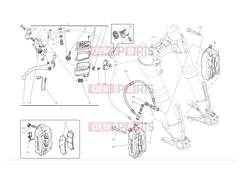 DUCATI 2012 Diavel AMG Front brake