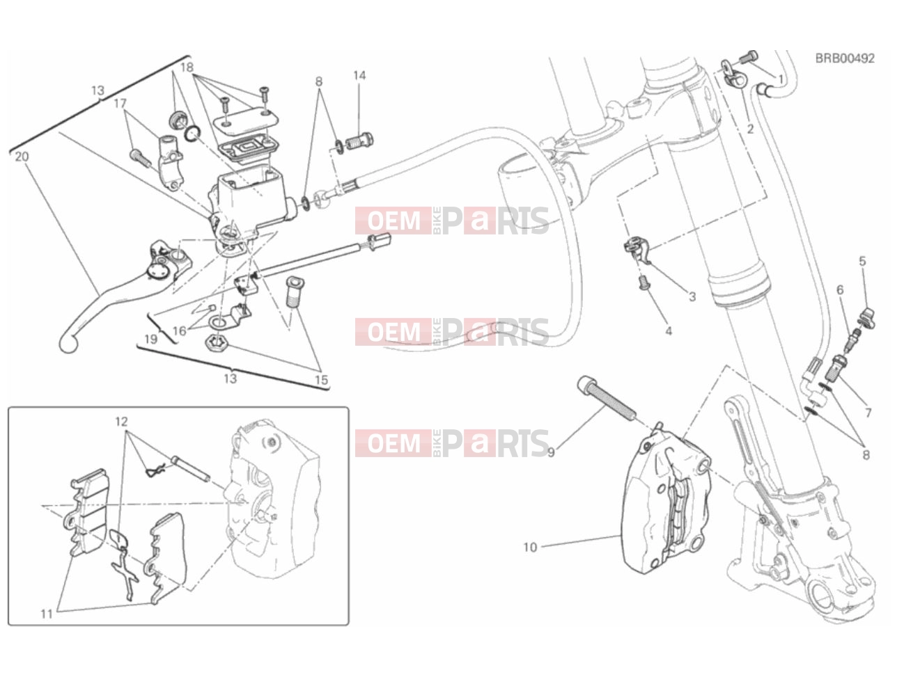 DUCATI 2018 Scrambler Full Throttle FRONT BRAKE SYSTEM