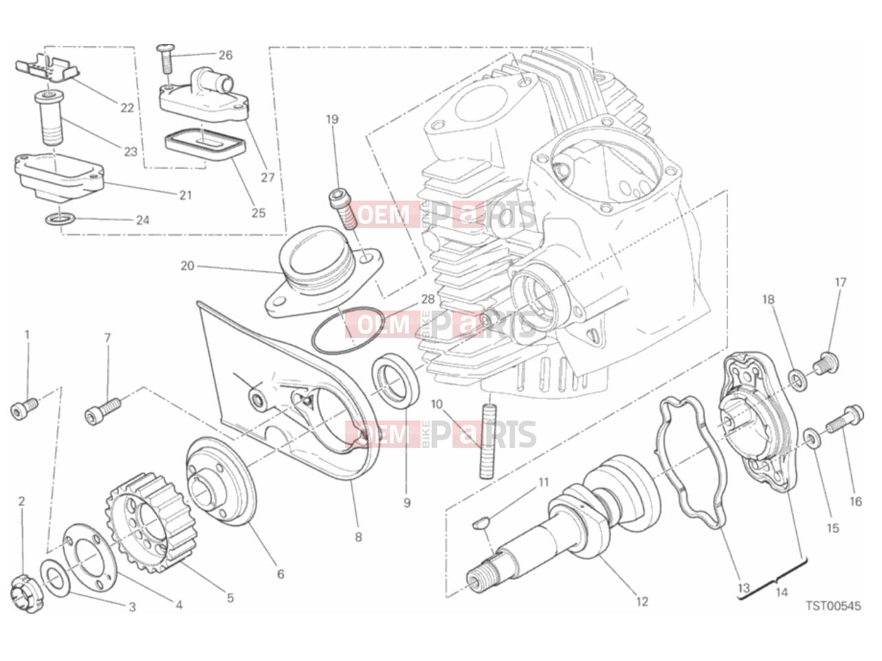 DUCATI 2018 Scrambler Full Throttle HORIZONTAL HEAD - DISTRIBUTION