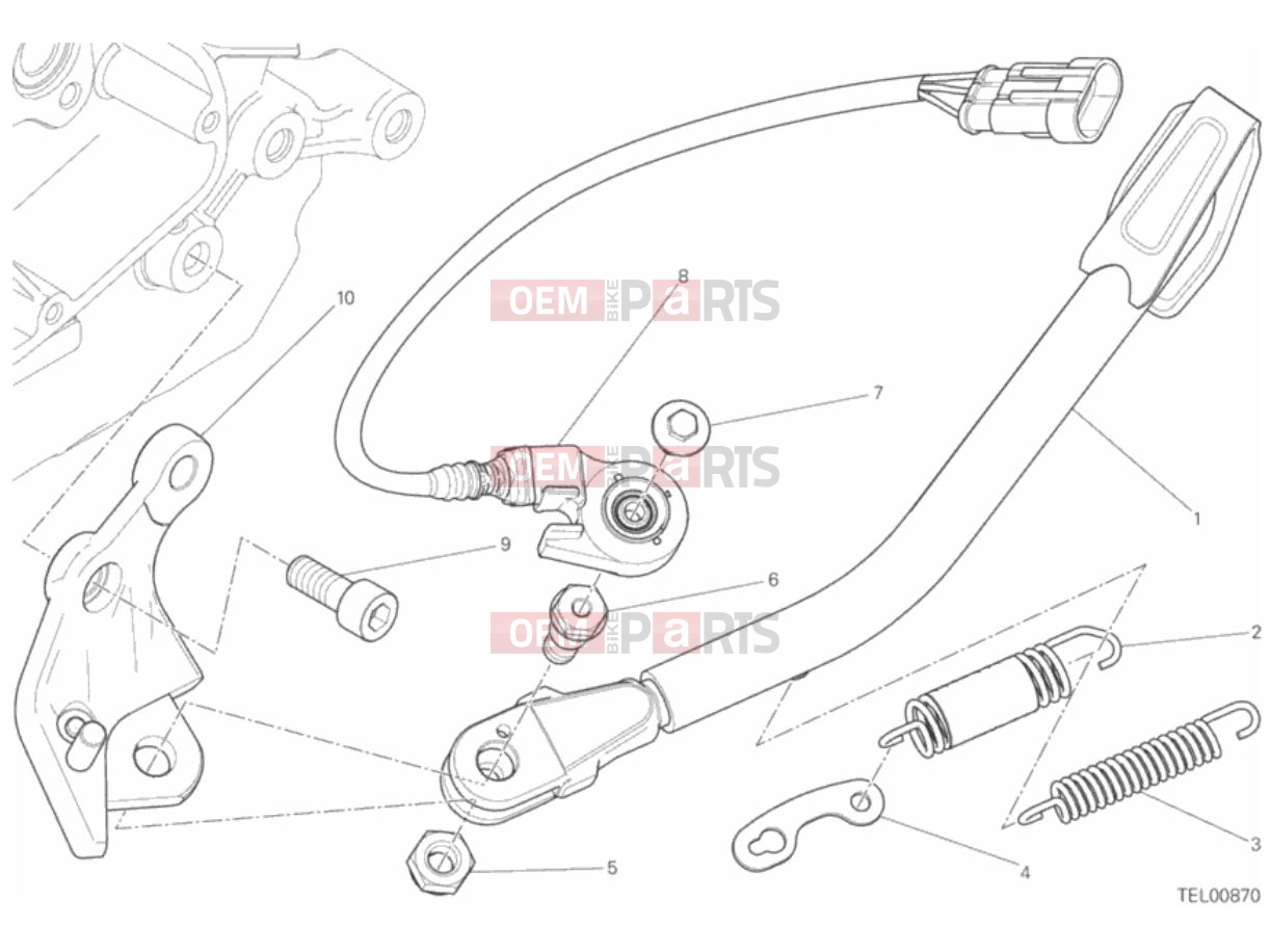 DUCATI 2018 Scrambler Full Throttle SIDE STAND