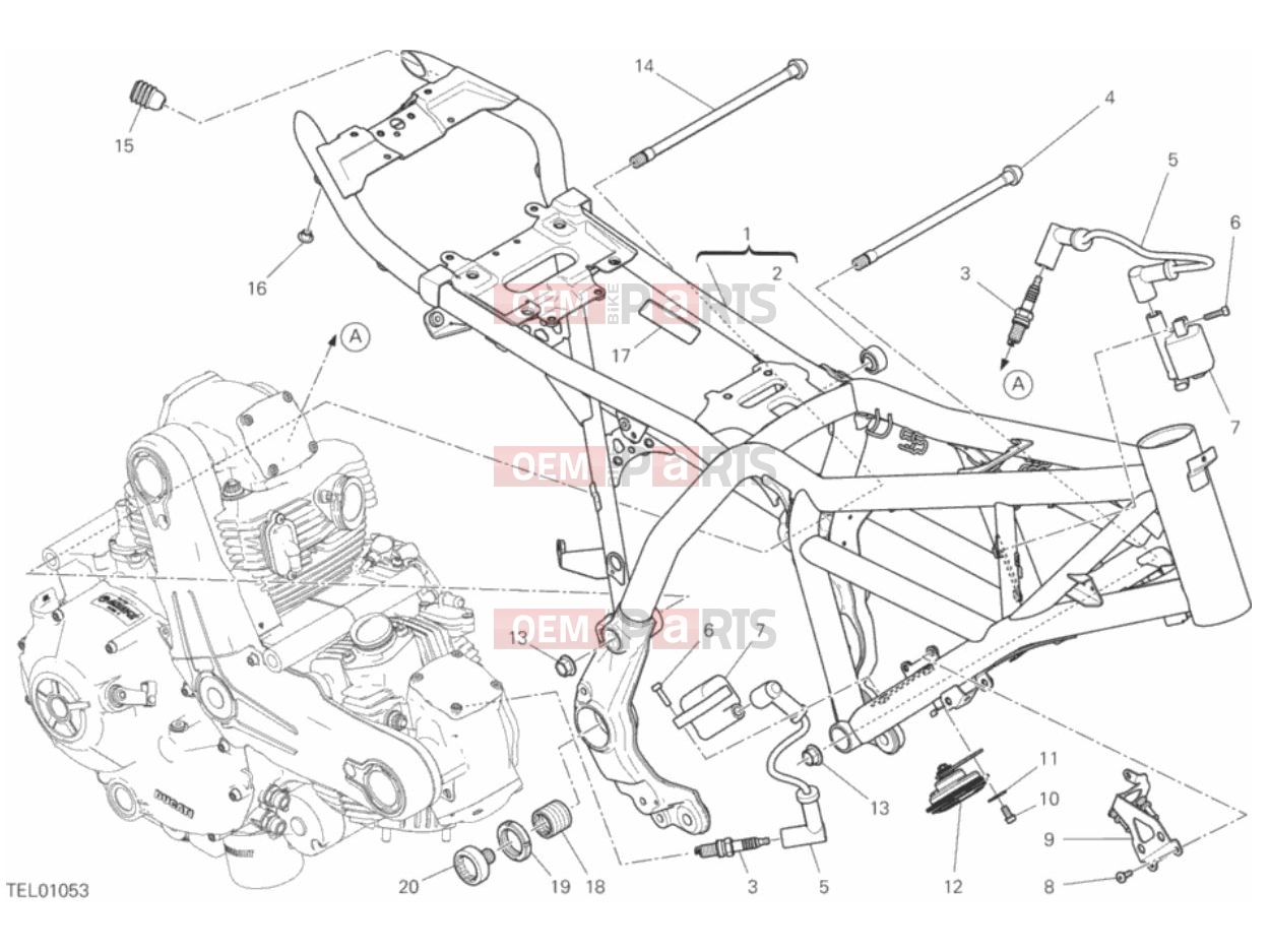 DUCATI 2018 Scrambler Desert Sled FRAME