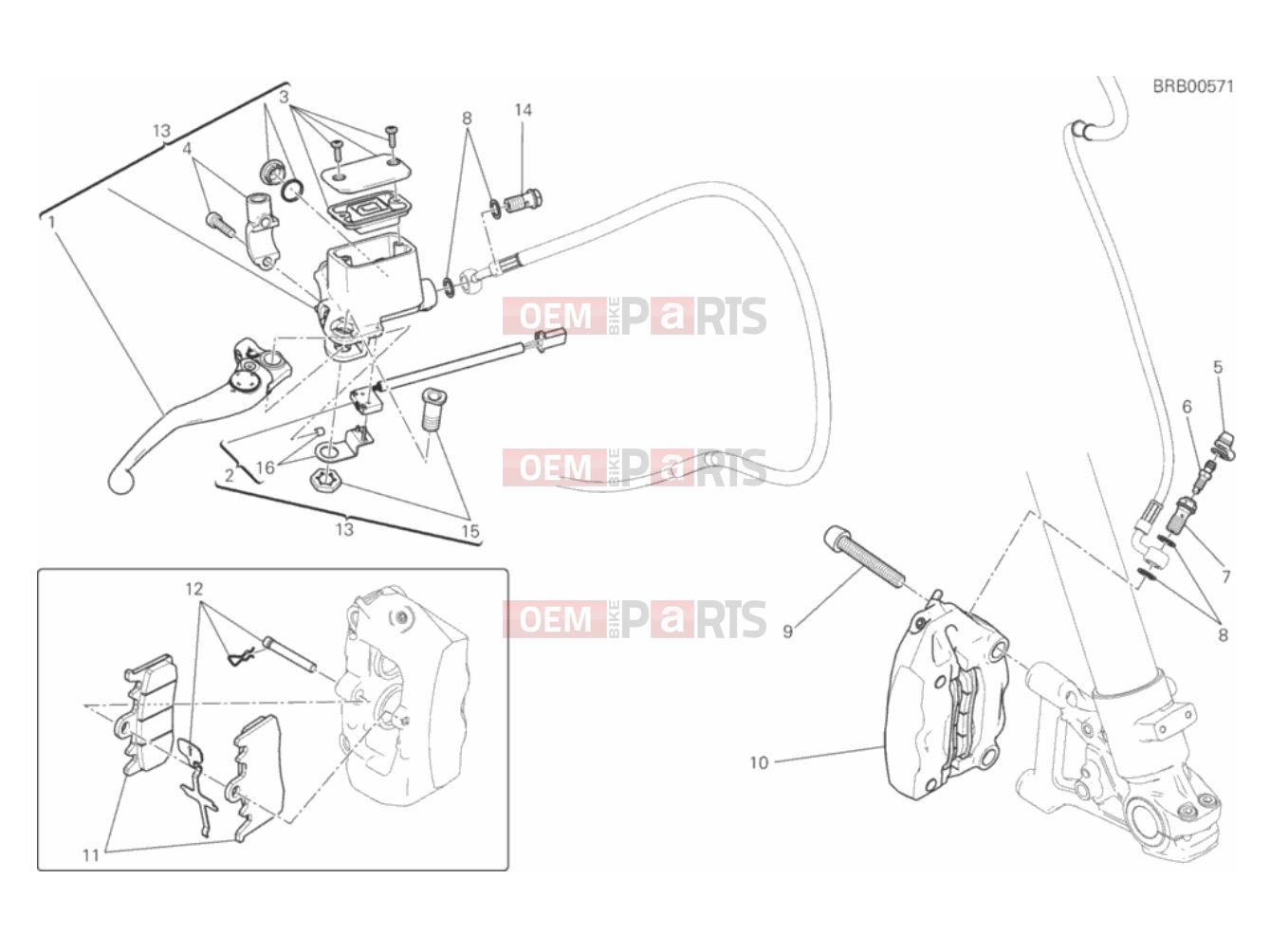 DUCATI 2018 Scrambler Desert Sled FRONT BRAKE SYSTEM