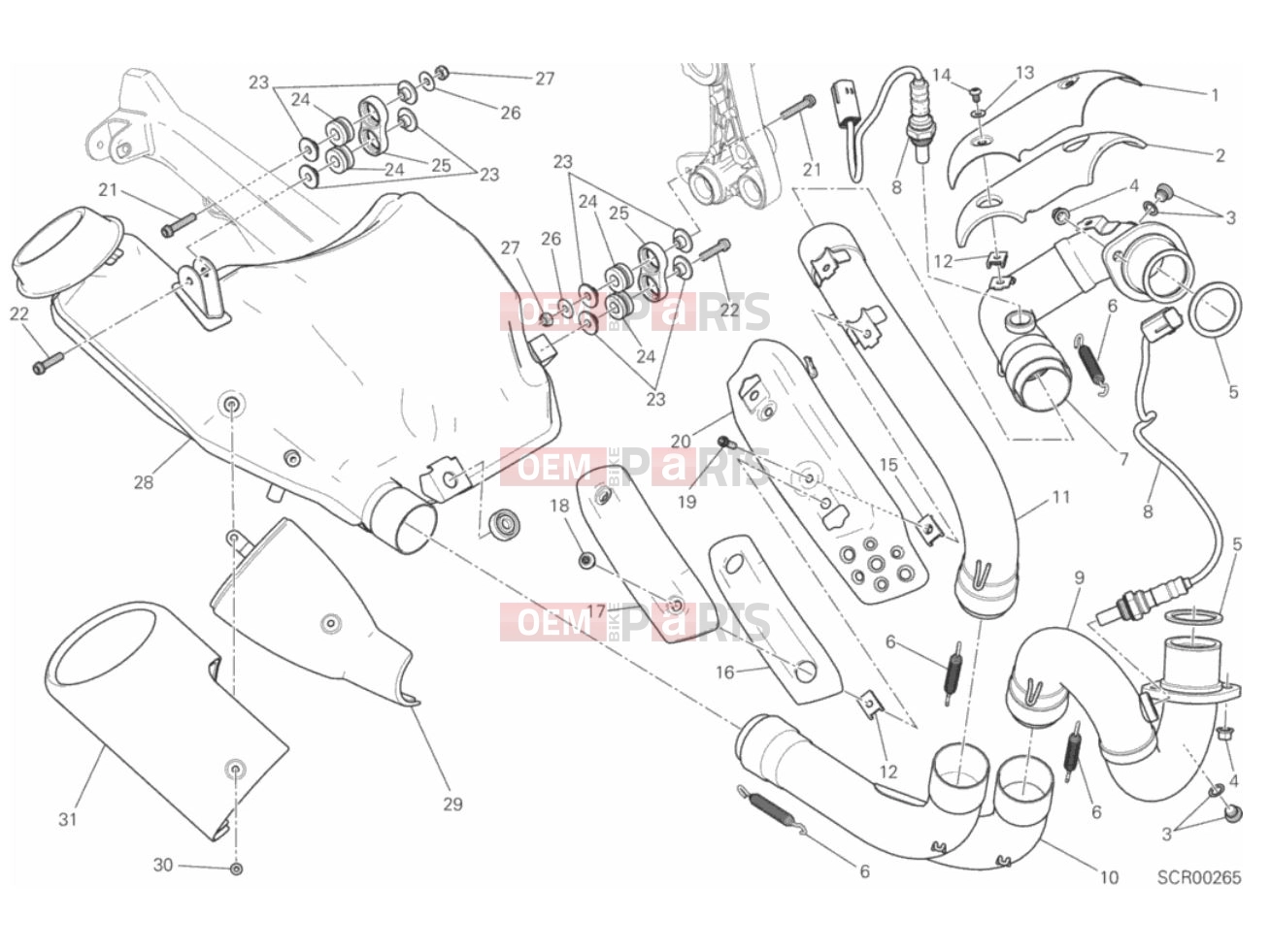 DUCATI 2018 Scrambler Classic EXHAUST SYSTEM