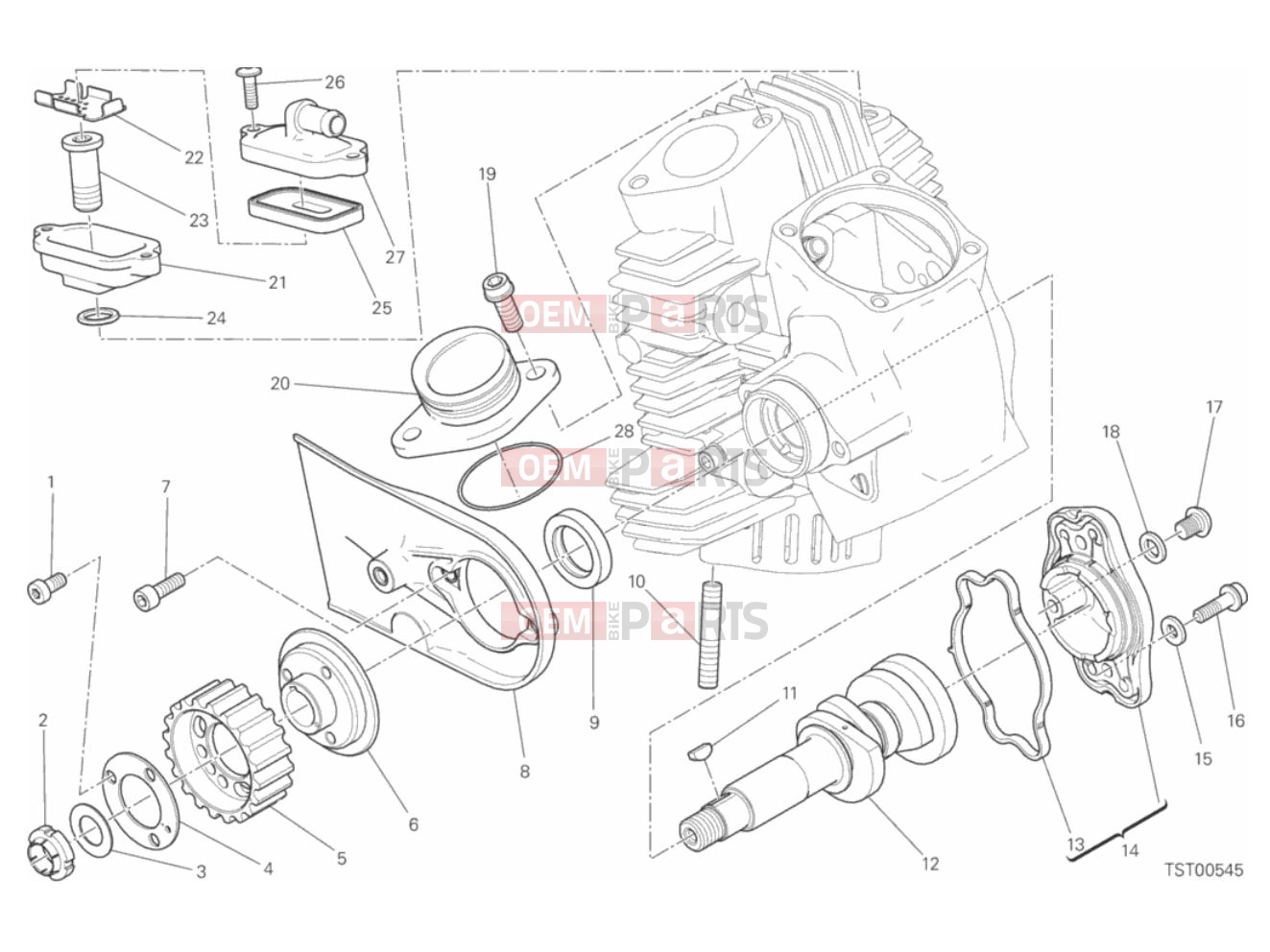 DUCATI 2018 Scrambler Classic HORIZONTAL HEAD - DISTRIBUTION