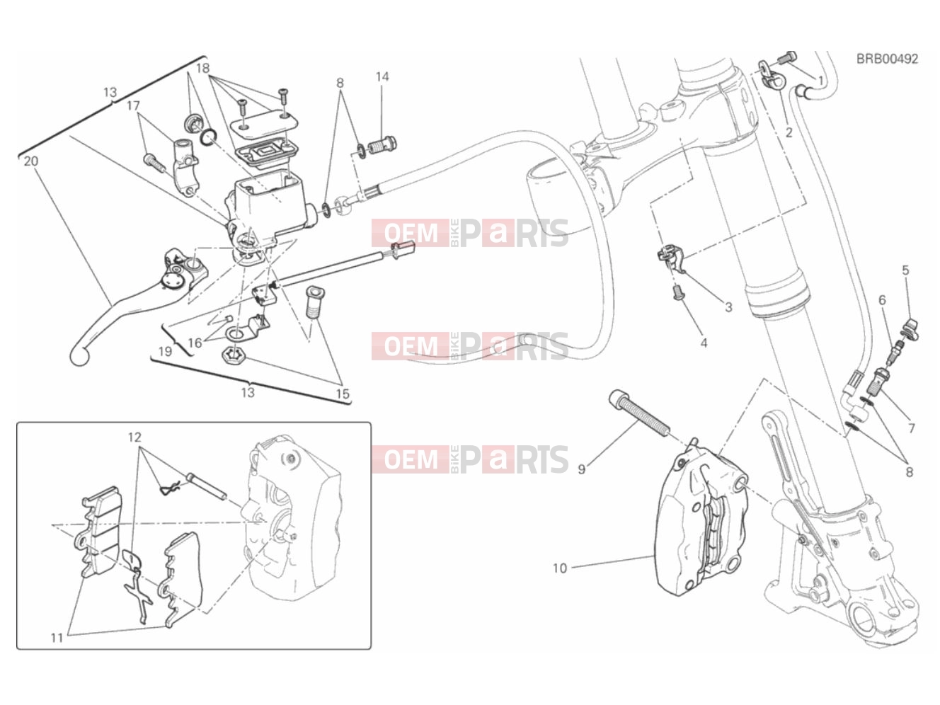 DUCATI 2018 Scrambler Classic FRONT BRAKE SYSTEM