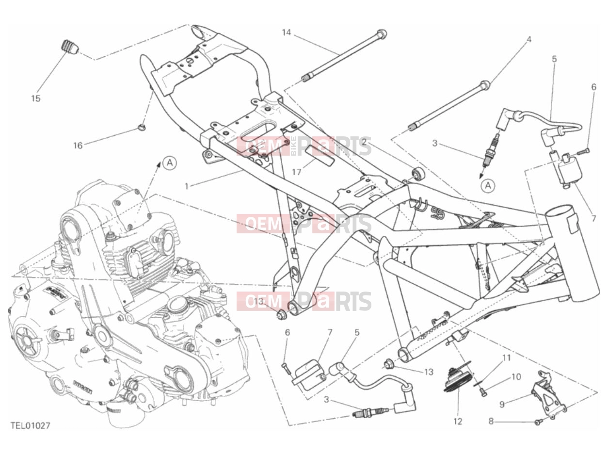 DUCATI 2017 Scrambler Cafe Racer FRAME