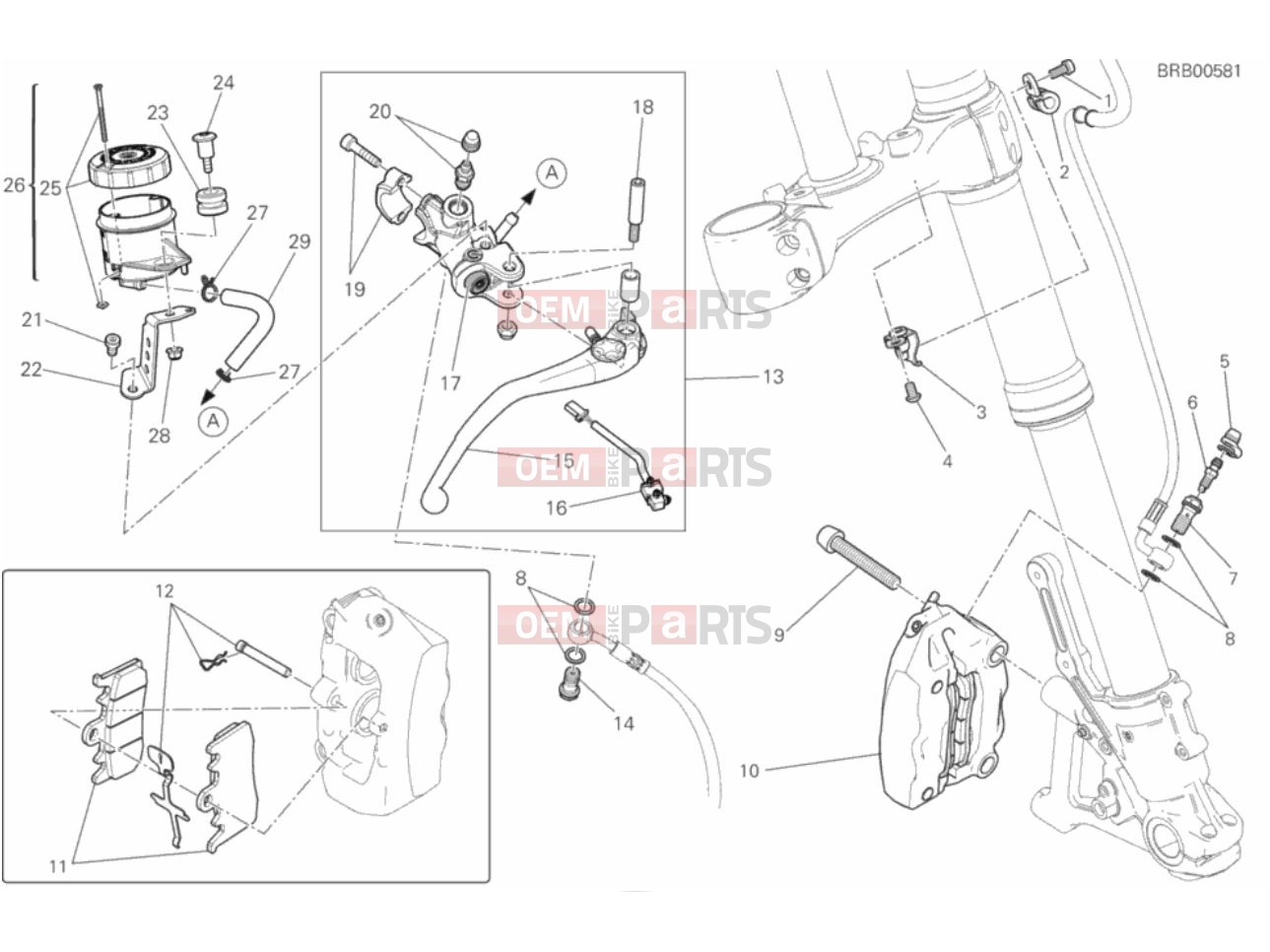 DUCATI 2017 Scrambler Cafe Racer FRONT BRAKE SYSTEM