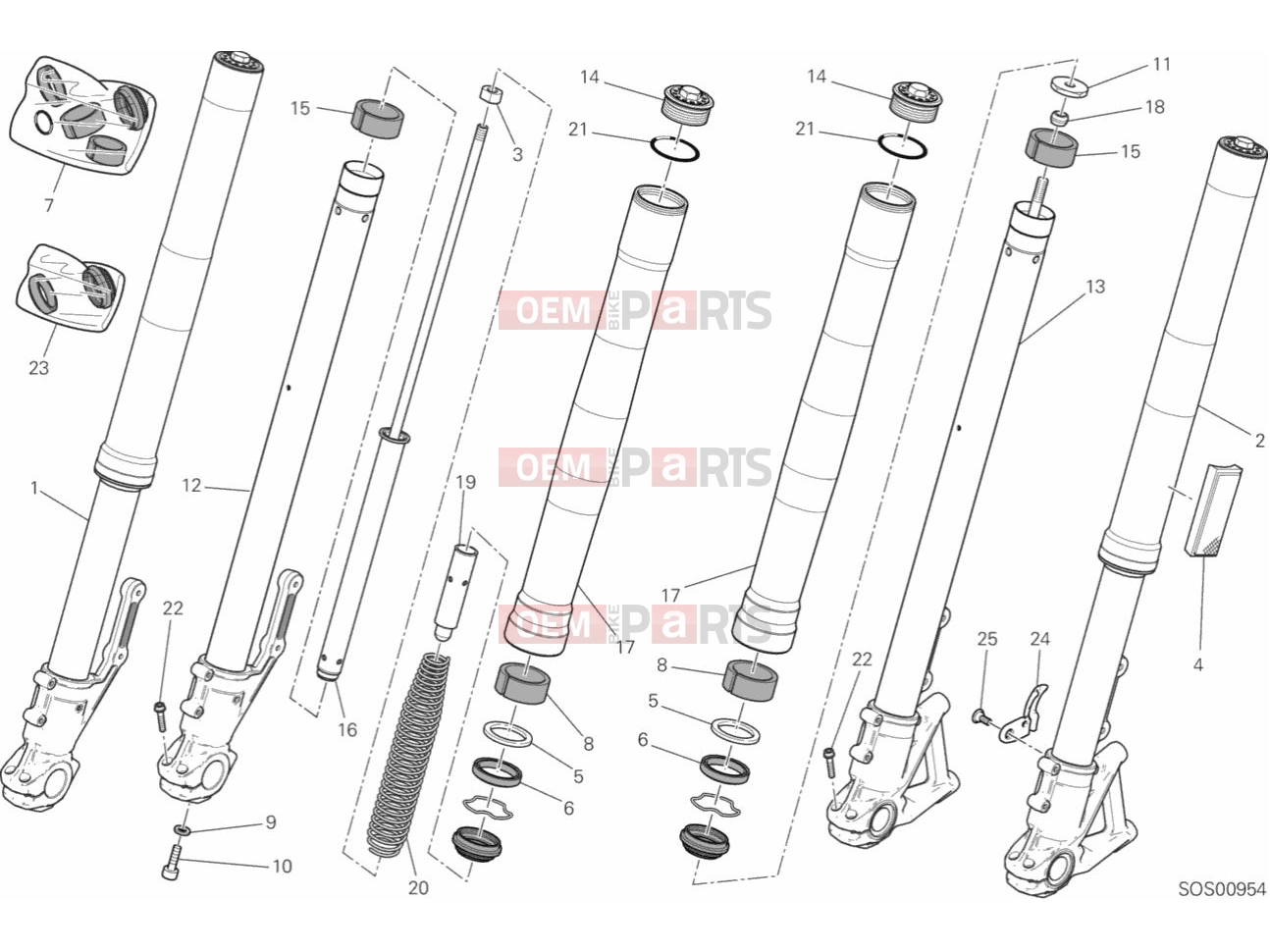 DUCATI 2019 Scrambler Cafe Racer FRONT FORK