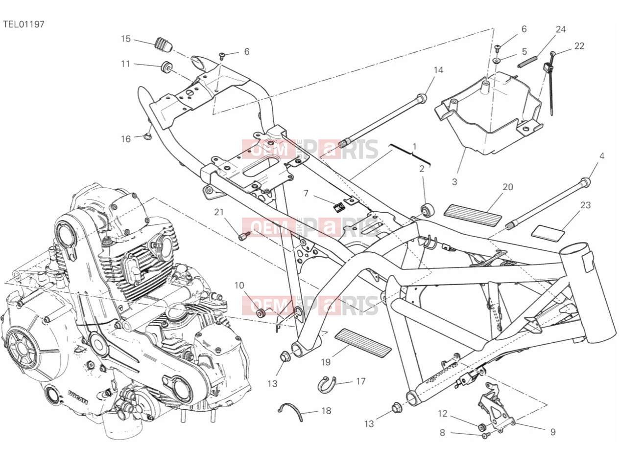 DUCATI 2019 Scrambler Cafe Racer FRAME