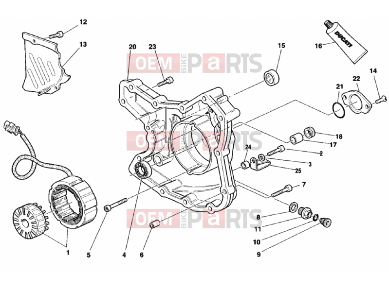 DUCATI 1998 900 SS Final Ed. GENERATOR COVER » IGNITION SYSTEM