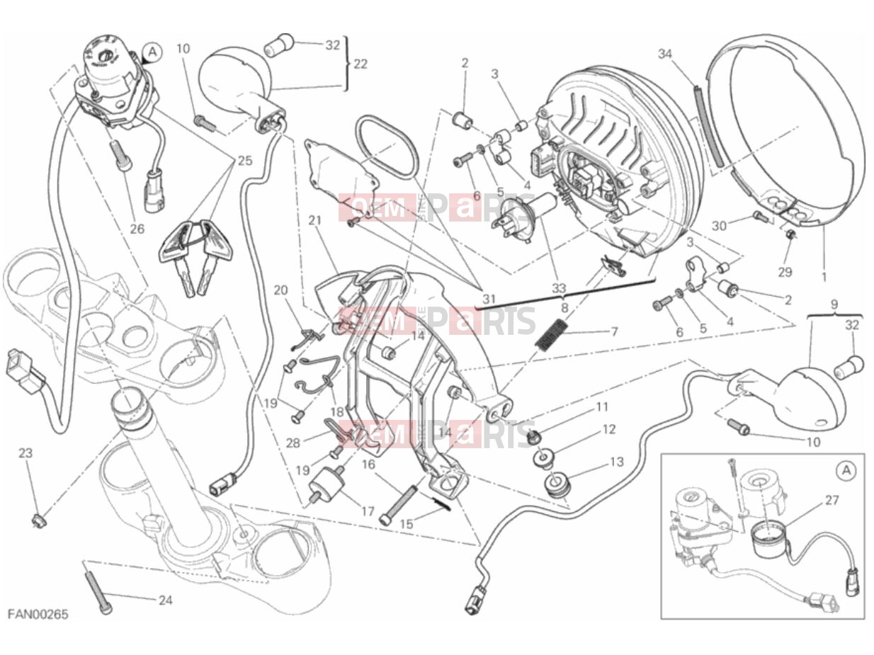 DUCATI 2018 Scrambler Icon HEADLIGHT