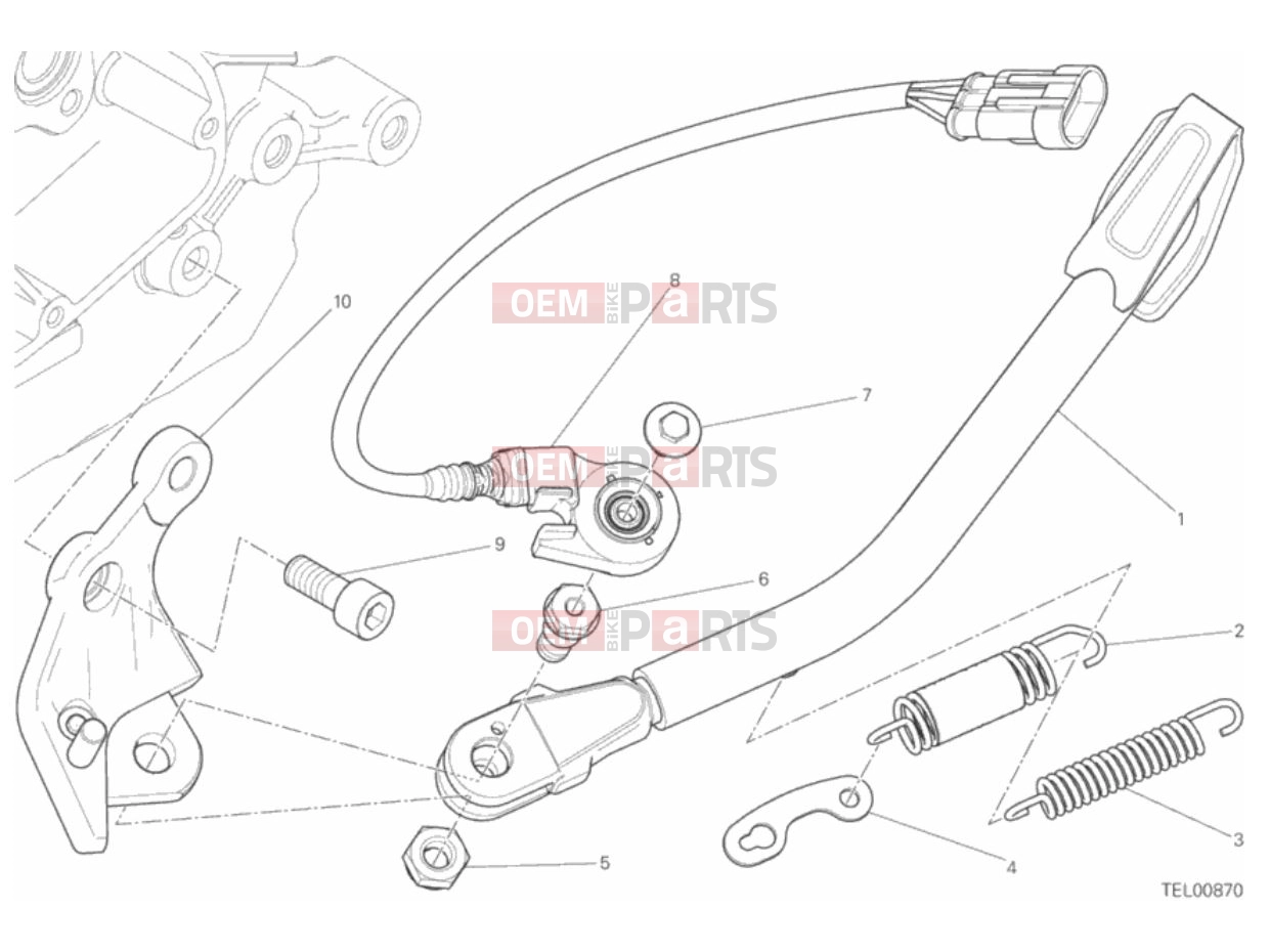 DUCATI 2018 Scrambler Icon SIDE STAND