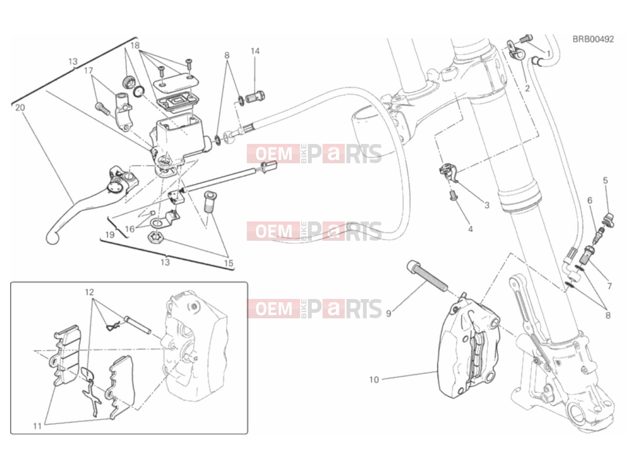 DUCATI 2018 Scrambler Icon FRONT BRAKE SYSTEM