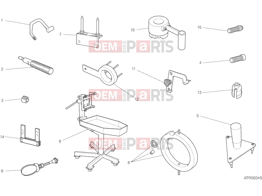 DUCATI 2017 Multistrada 1200 S Touring WORKSHOP SERVICE TOOLS 1
