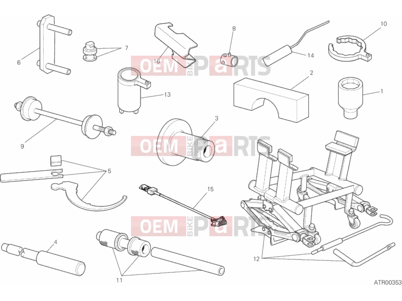 DUCATI 2017 Multistrada 1200 S Touring WORKSHOP SERVICE TOOLS 3