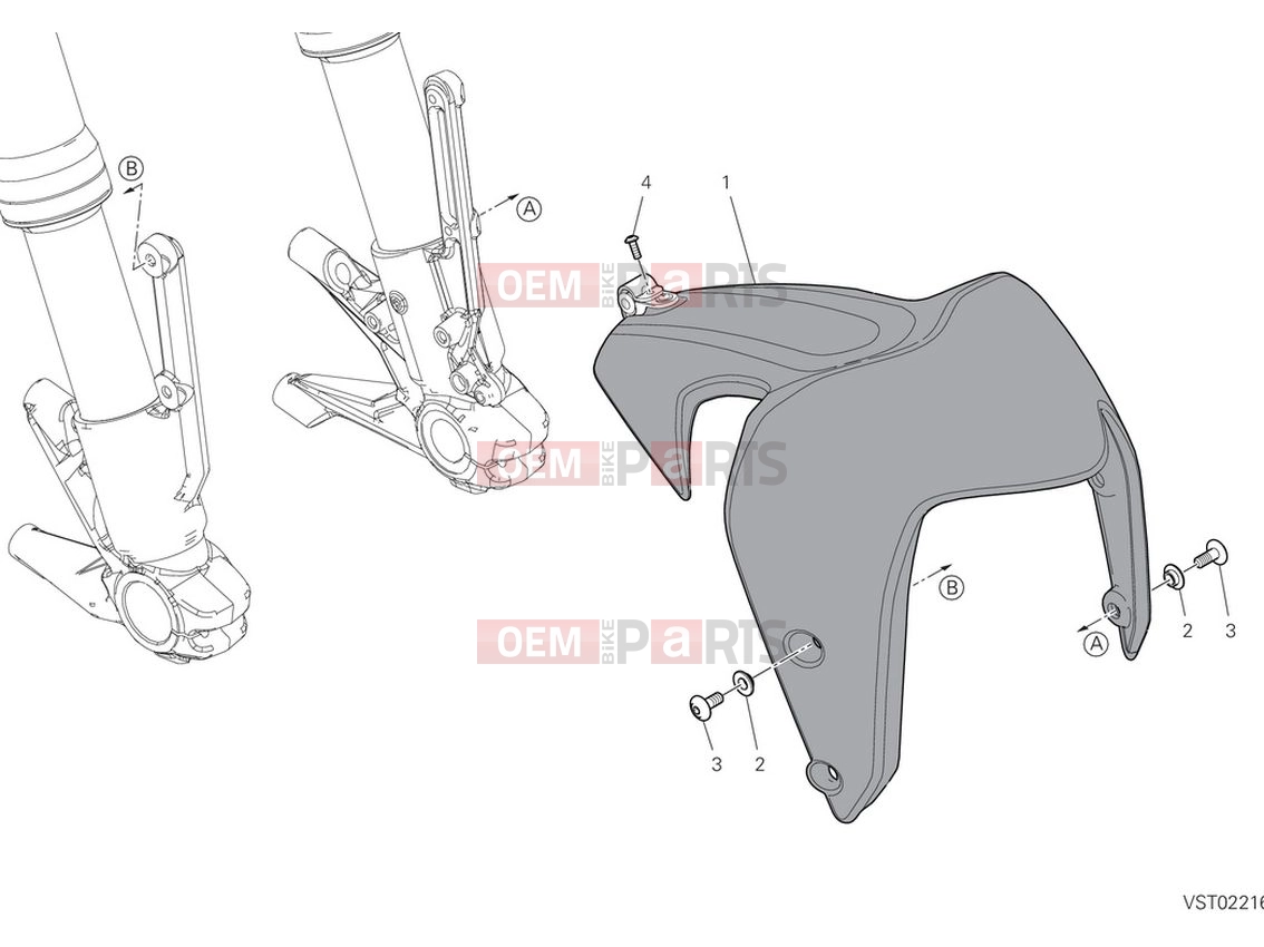 DUCATI 2022 Monster Front Mudguard