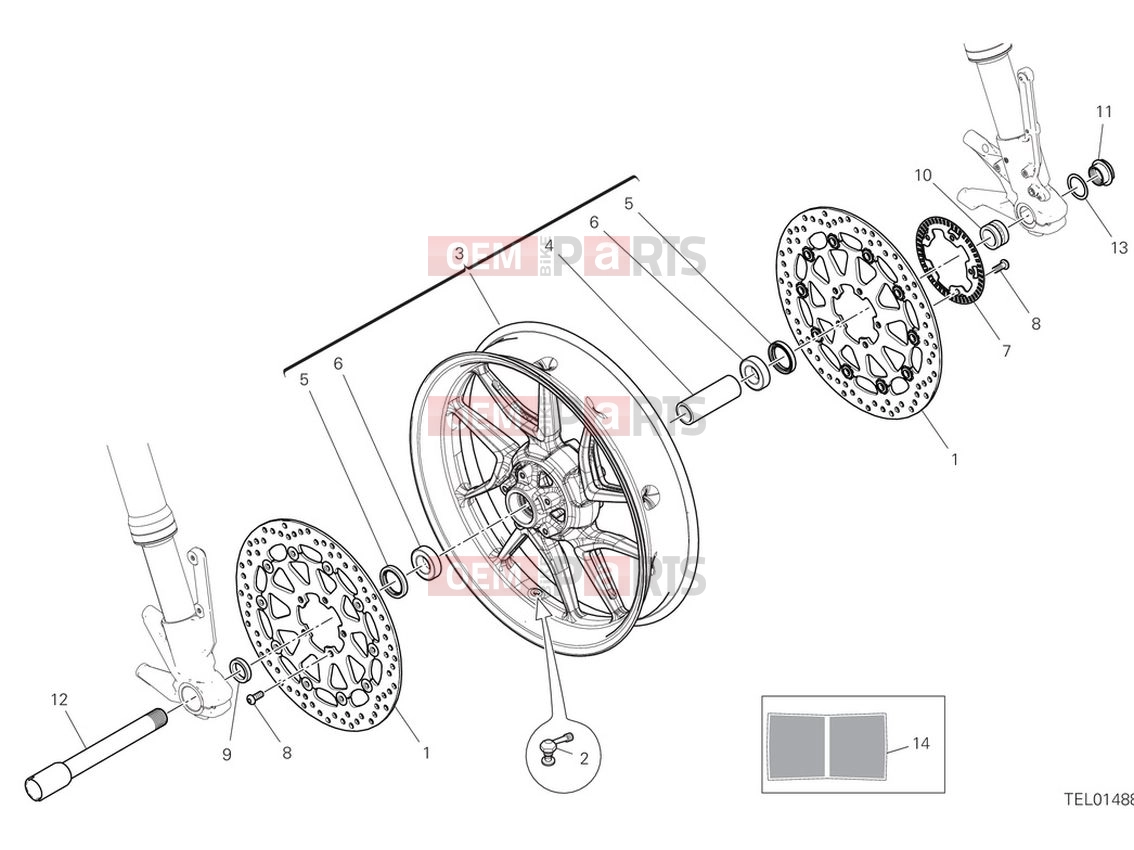 DUCATI 2022 Monster Front Wheel