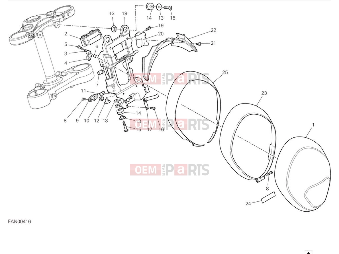 DUCATI 2022 Monster Headlight
