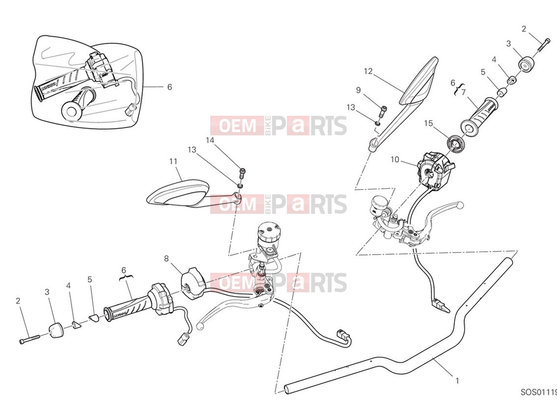 DUCATI 2022 Monster Handlebars