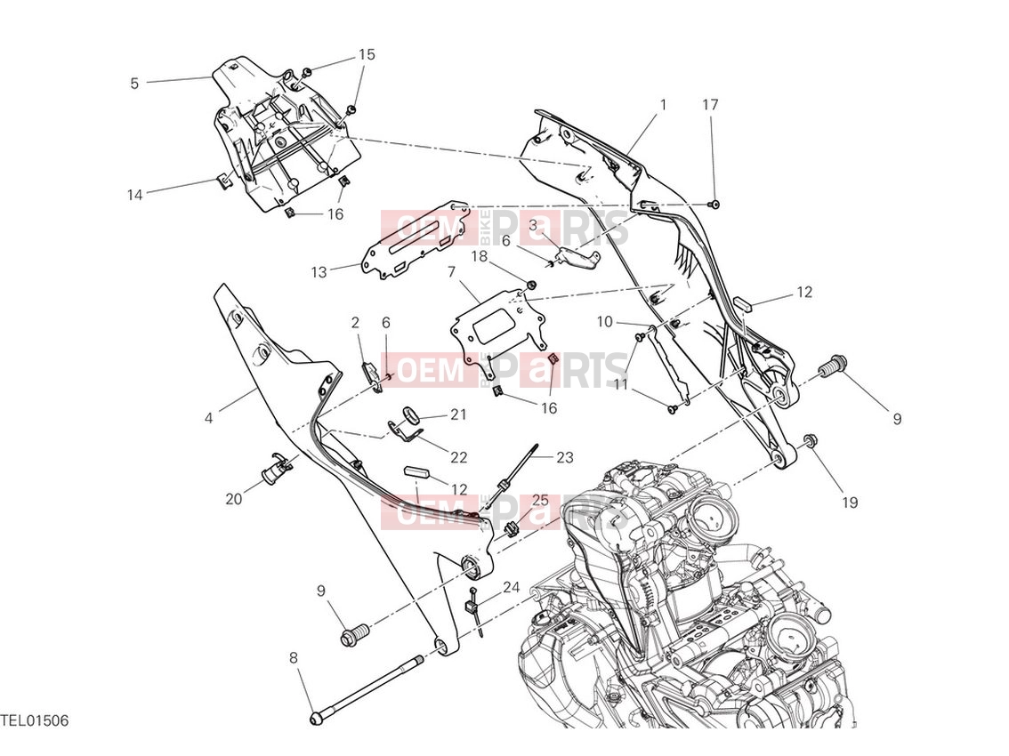 DUCATI 2022 Monster Rear Frame Comp.