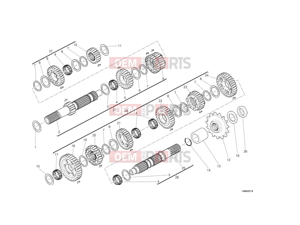 DUCATI 2013 Diavel Strada GEAR BOX