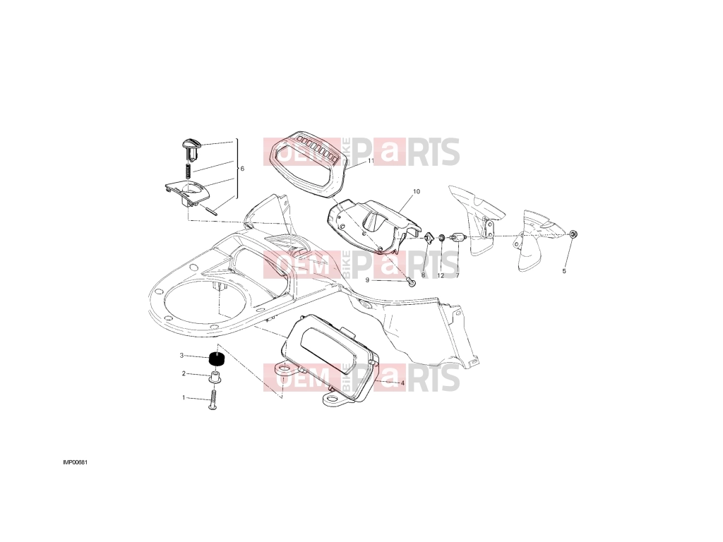 DUCATI 2013 Diavel Strada INSTRUMENT PANEL
