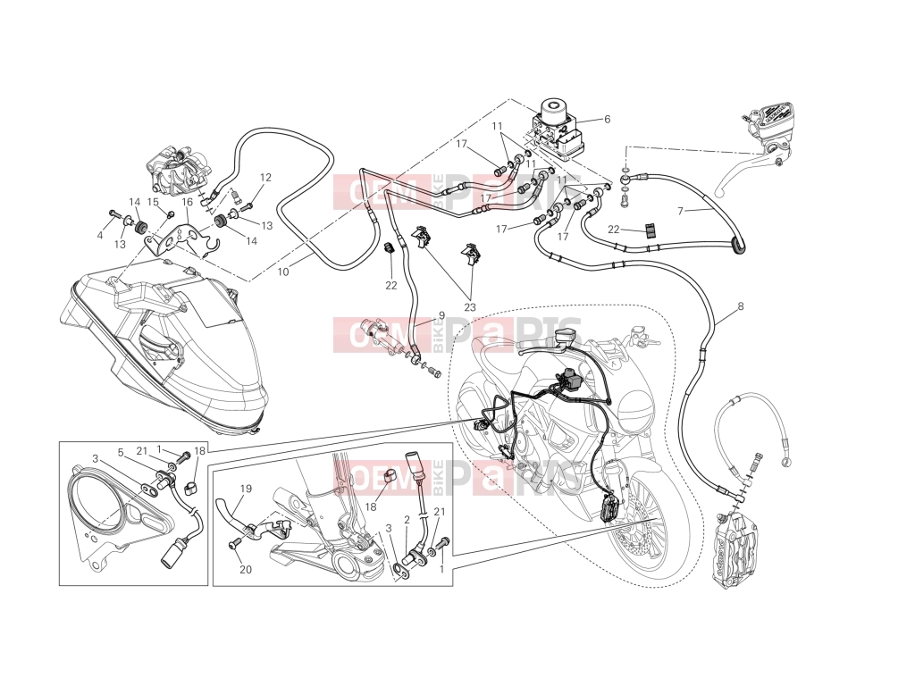 DUCATI 2013 Diavel Strada BRAKING SYSTEM ABS