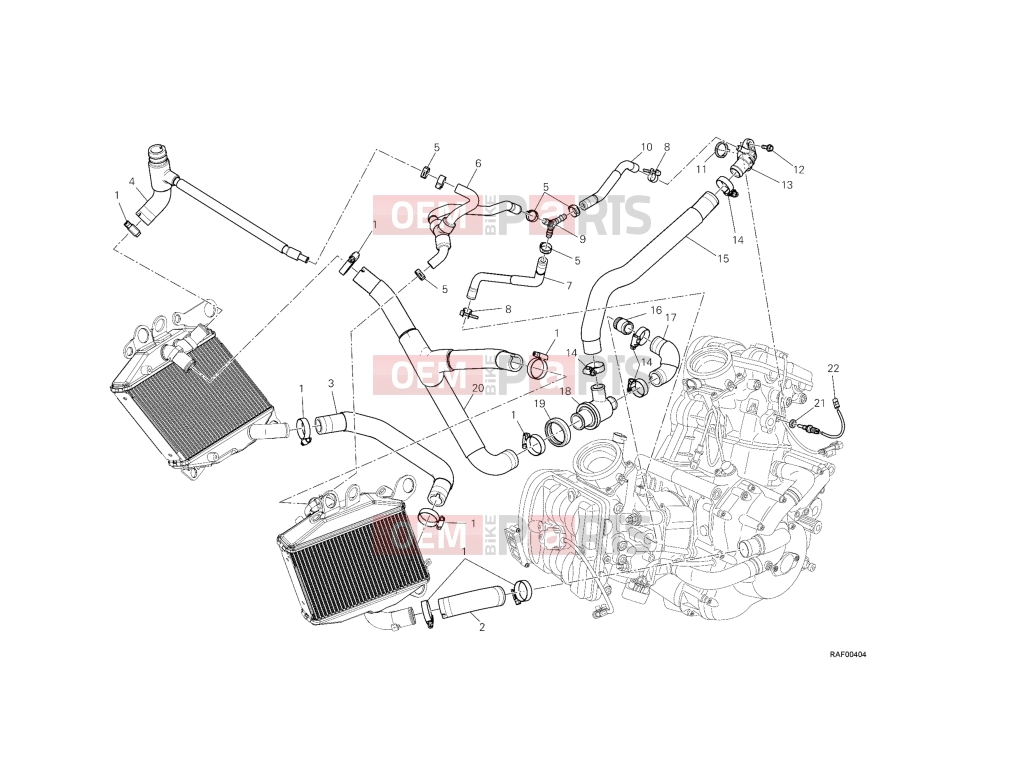 DUCATI 2013 Diavel Strada COOLING CIRCUIT