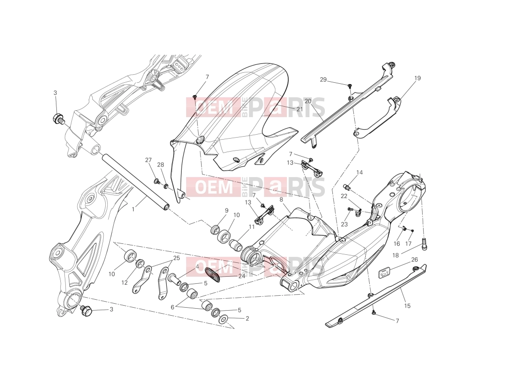 DUCATI 2013 Diavel Strada SWING ARM