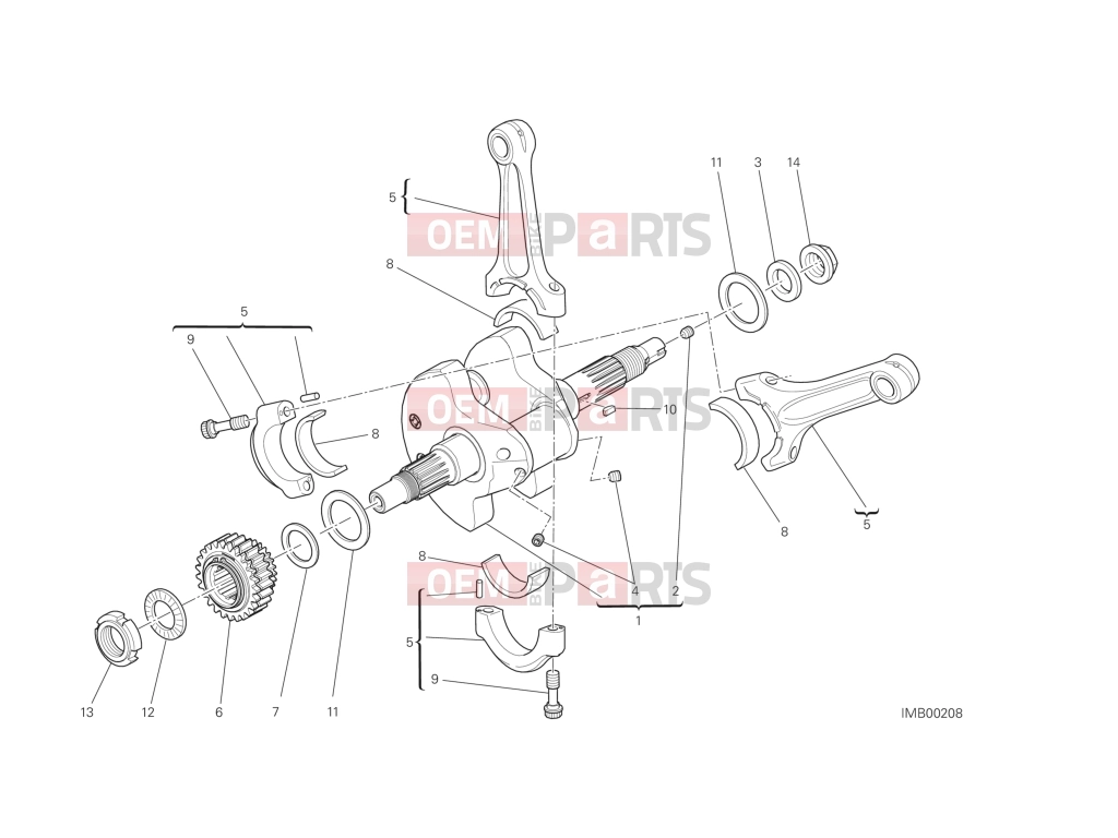 DUCATI 2014 Diavel CONNECTING RODS