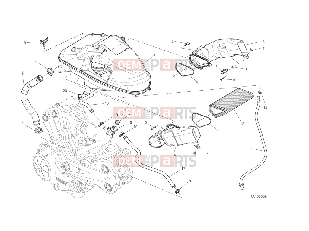 DUCATI 2014 Diavel INTAKE