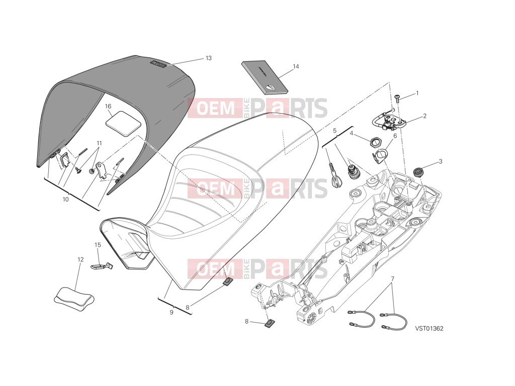 DUCATI 2014 Diavel SEAT