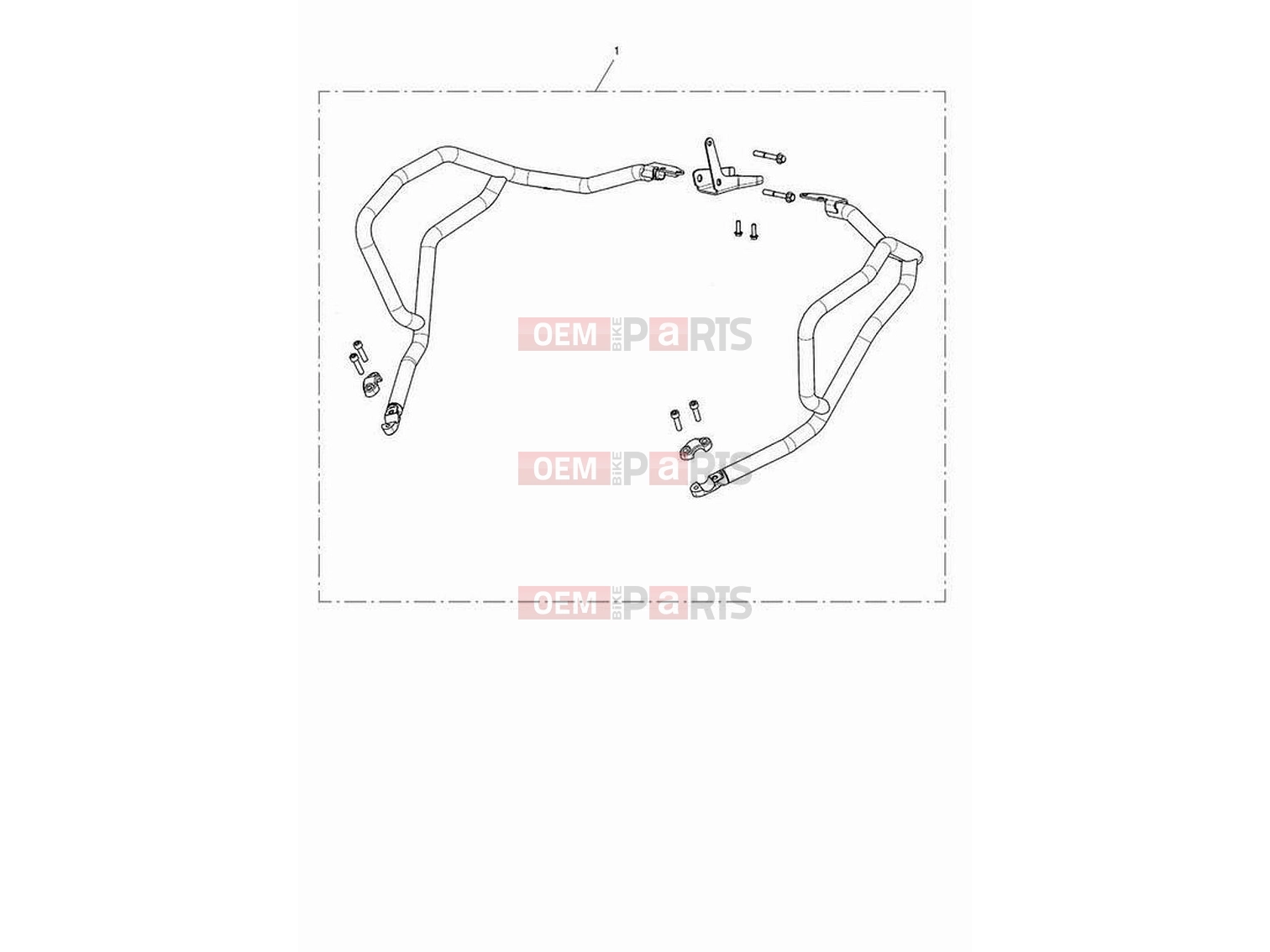 Triumph 2024 Tiger 900 GT Pro Upper engine bar kit