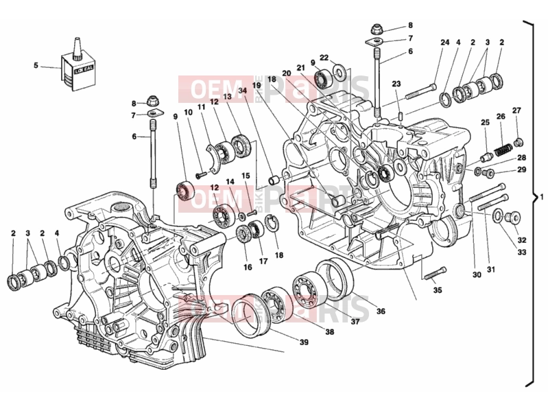 DUCATI 1998 Sporttouring ST2 CRANKCASE » ENGINE CASE